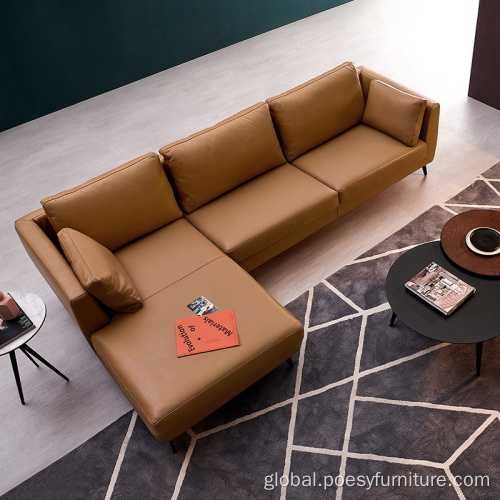 Italian Style Modern Sofa simple corner sofa family living room combination Supplier